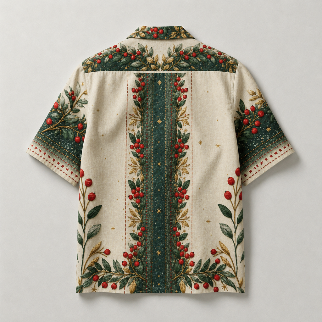 Botanical Heritage Cuban Collar Shirt