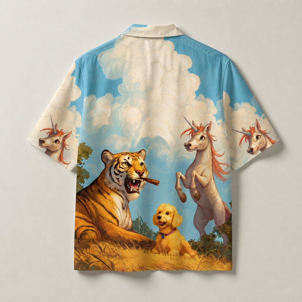 The Grand Illusion Cuban Collar Shirt | Mythic Kingdom