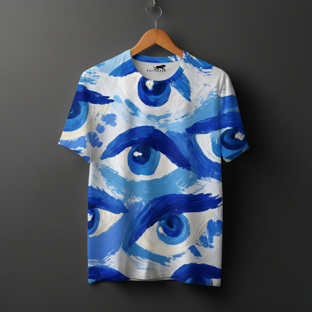 Blue Evil Eye Regular T-Shirt