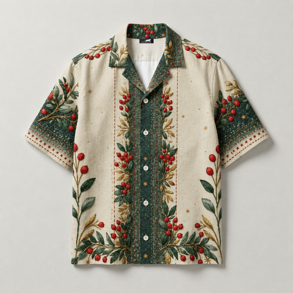 Botanical Heritage Cuban Collar Shirt