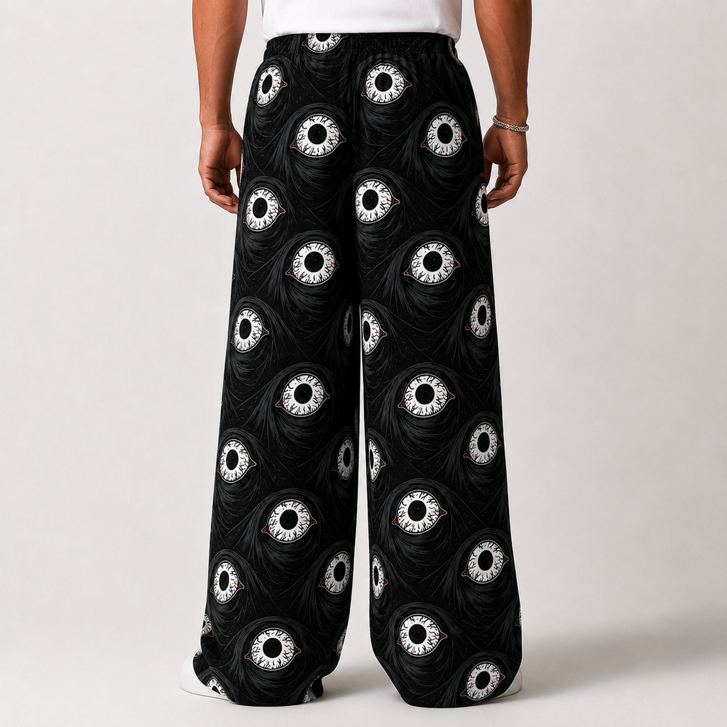 Evil Eye Graphic Unisex Baggy Pants