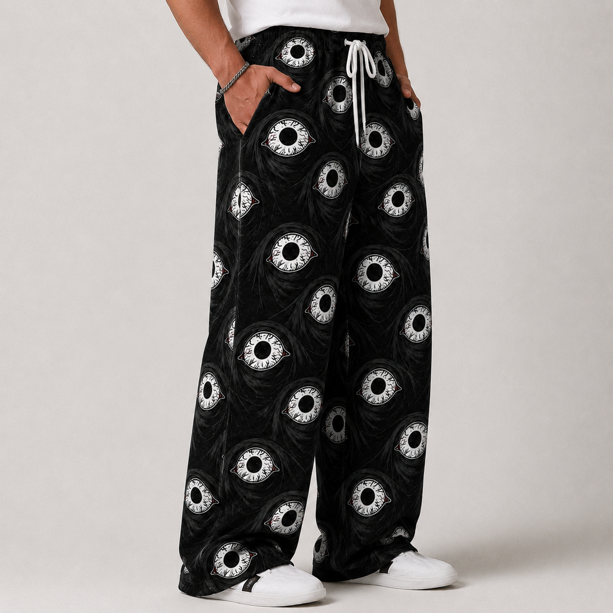 Evil Eye Graphic Unisex Baggy Pants