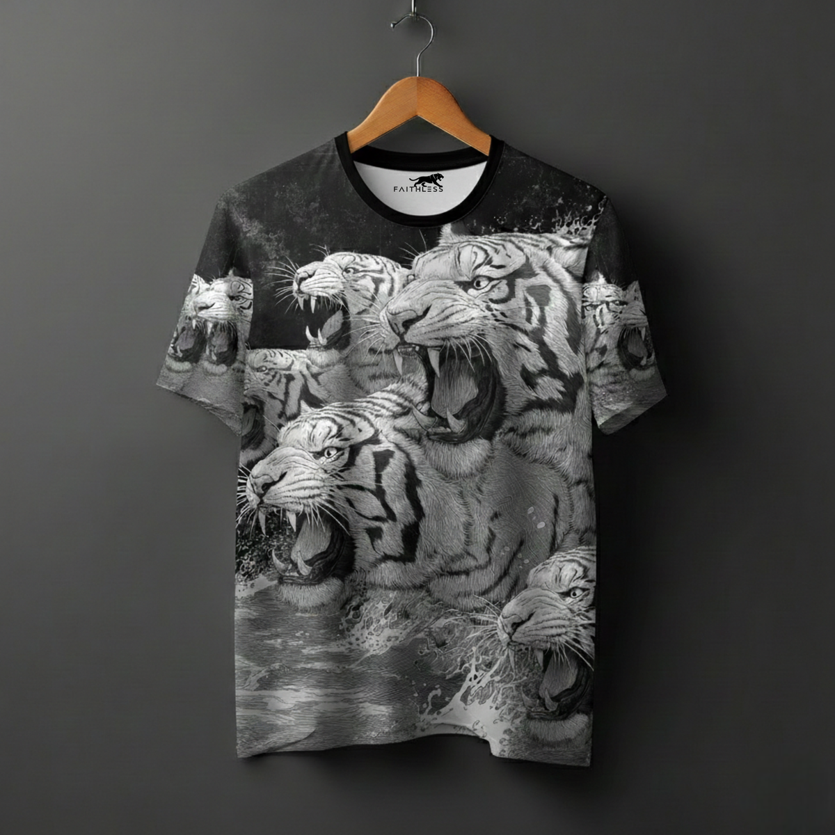 Fierce Tiger Graphic Streetwear T-Shirt