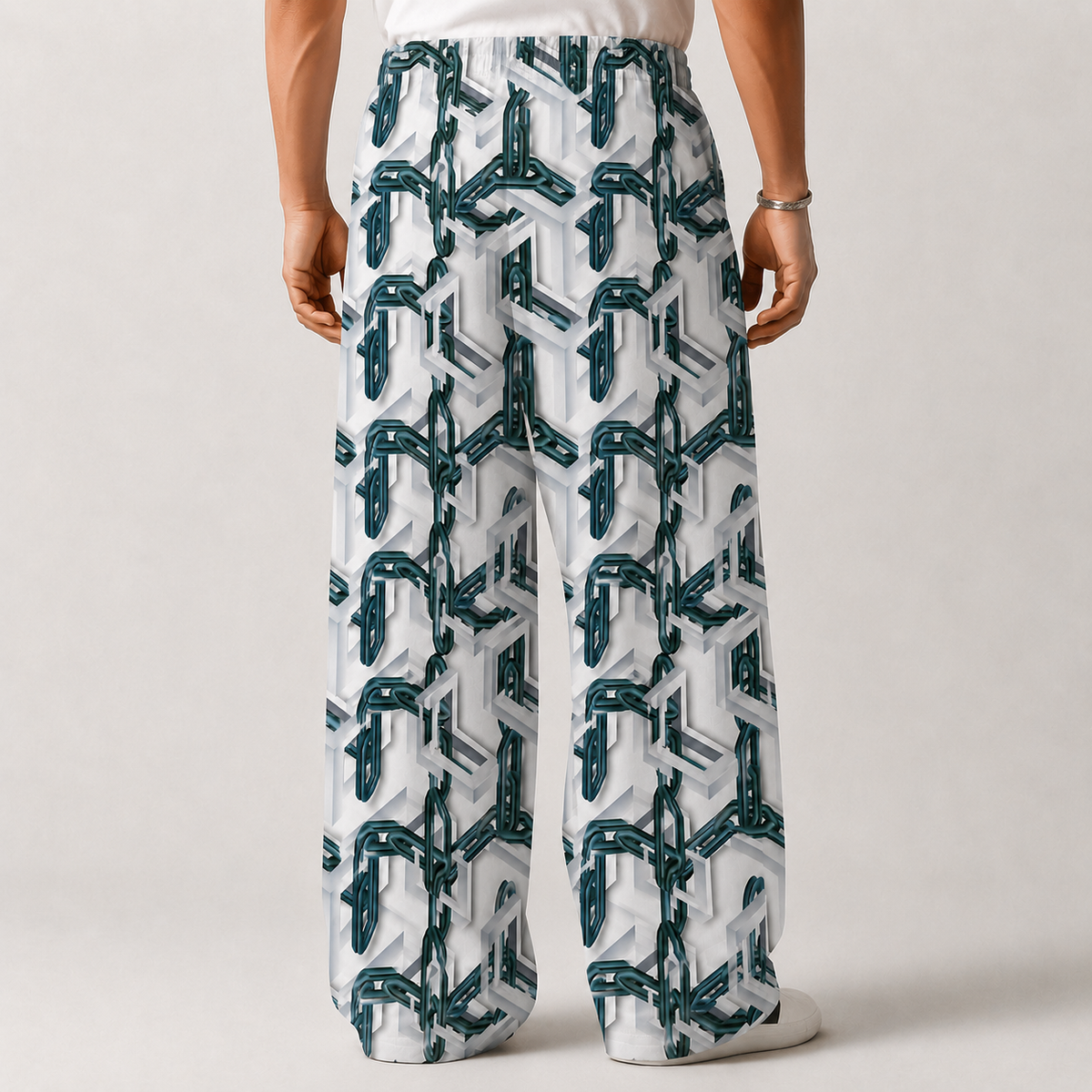 Infinity Chain Baggy Pant Relaxed Fit Trousers