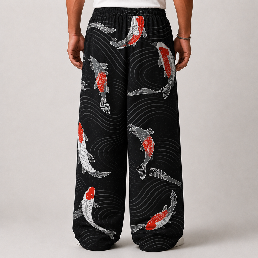 Koi Fish Baggy Unisex Pants