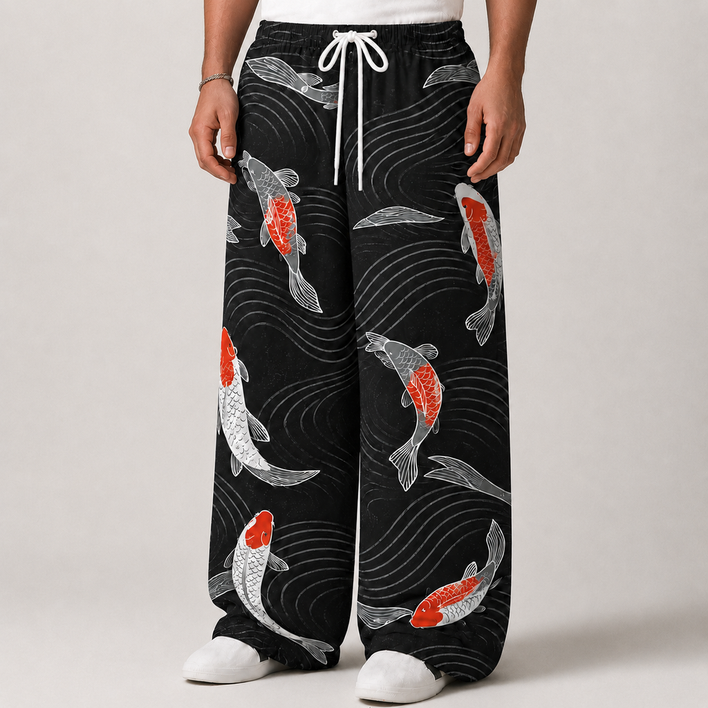 Koi Fish Baggy Unisex Pants