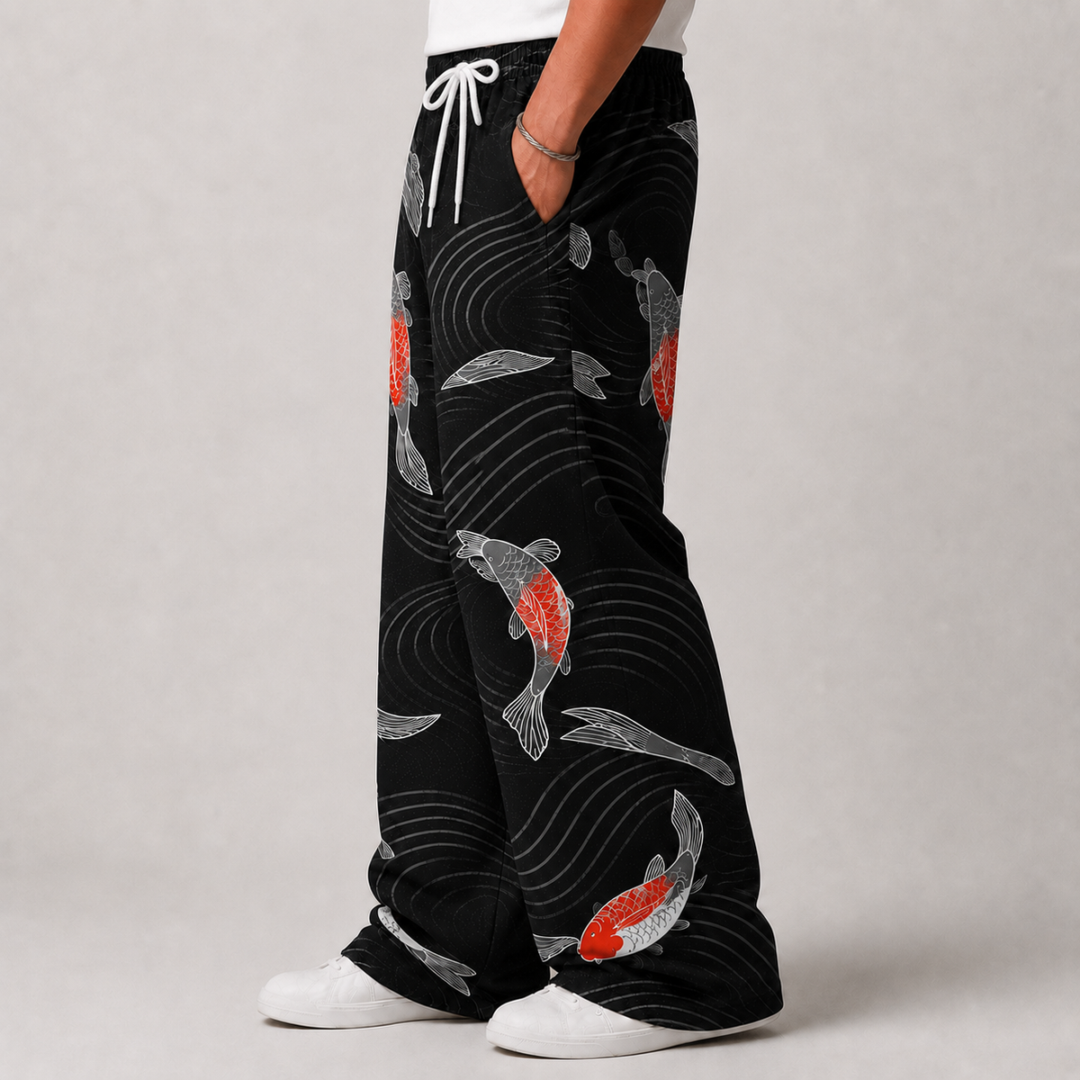 Koi Fish Baggy Unisex Pants