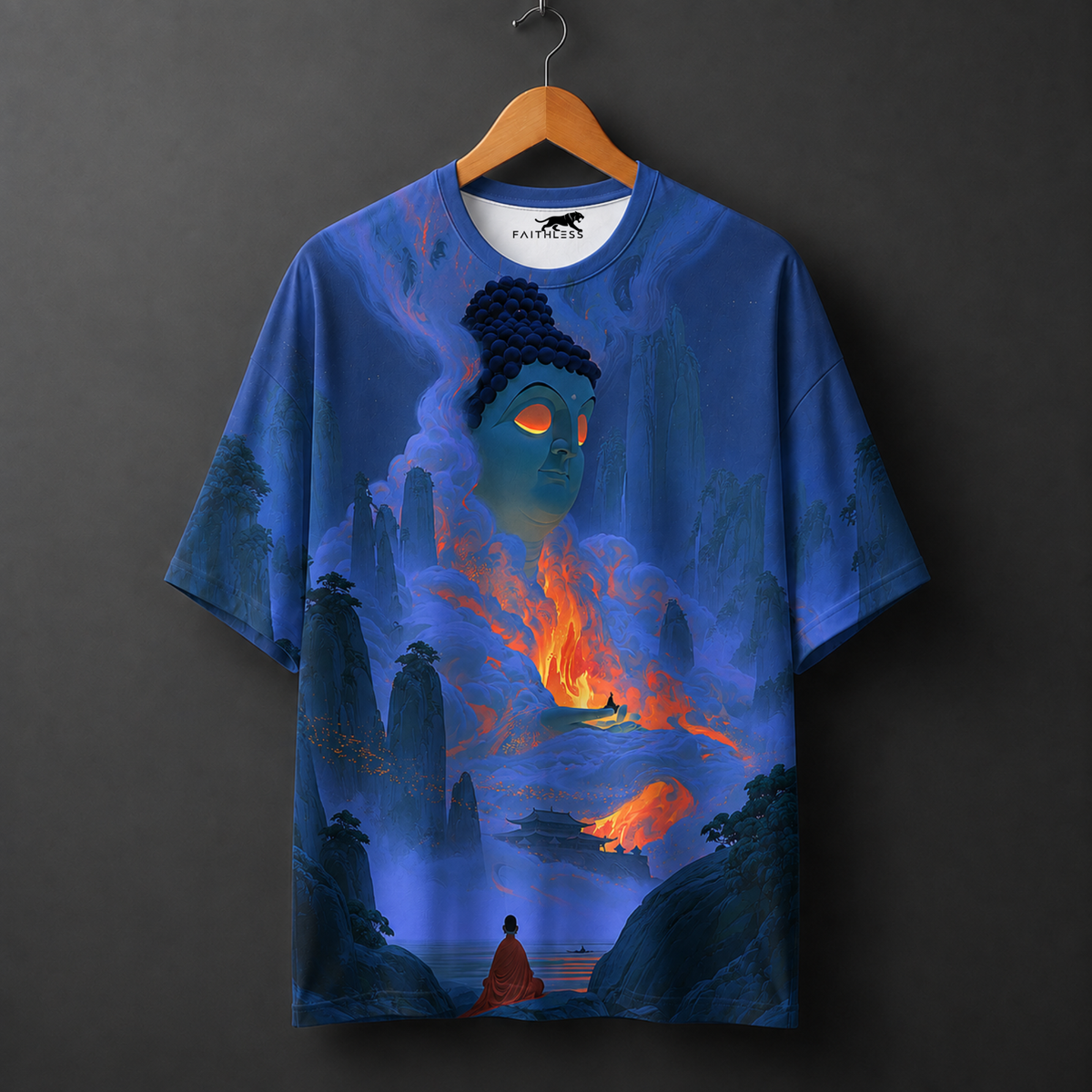 Mystic Buddha Oversized Graphic T-Shirt