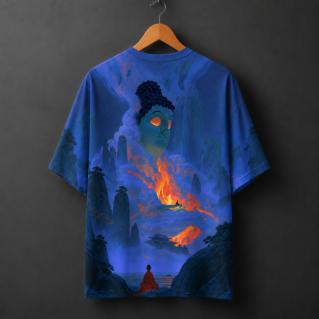 Mystic Buddha Oversized Graphic T-Shirt