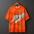 Mystic Tiger Cloud Oversized Graphic T-Shirt
