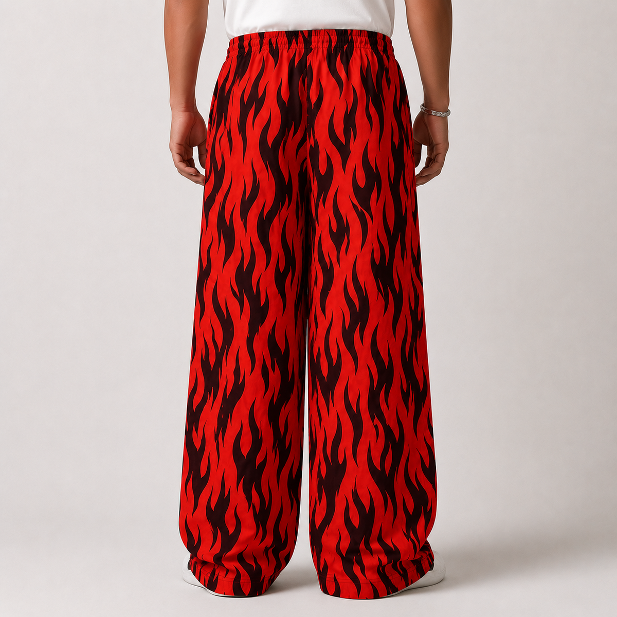 Red Flame Oversized Unisex Pants