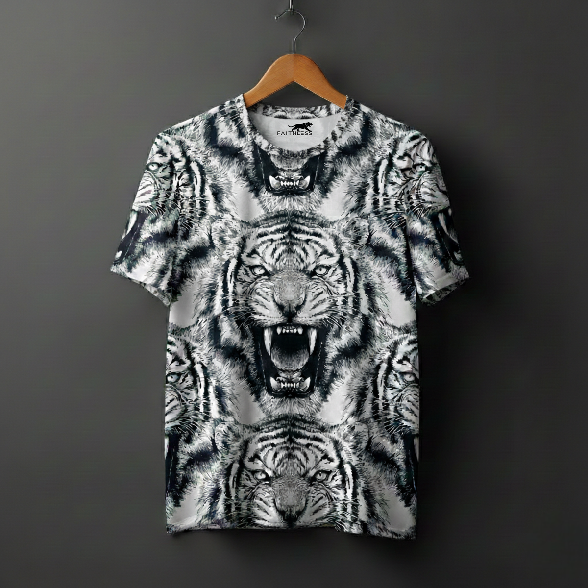 Roaring White Tiger Regular Fit T-Shirt