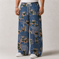 Wild Botanical Panther Unisex Wide Leg Pants