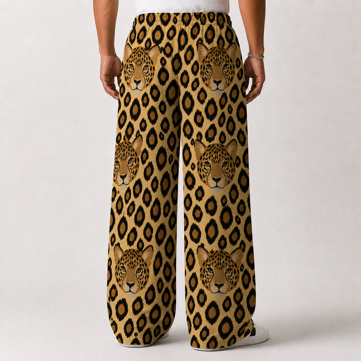Wild Leopard Oversized Baggy Pants