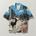 Woodland Stag Cuban Collar Shirt