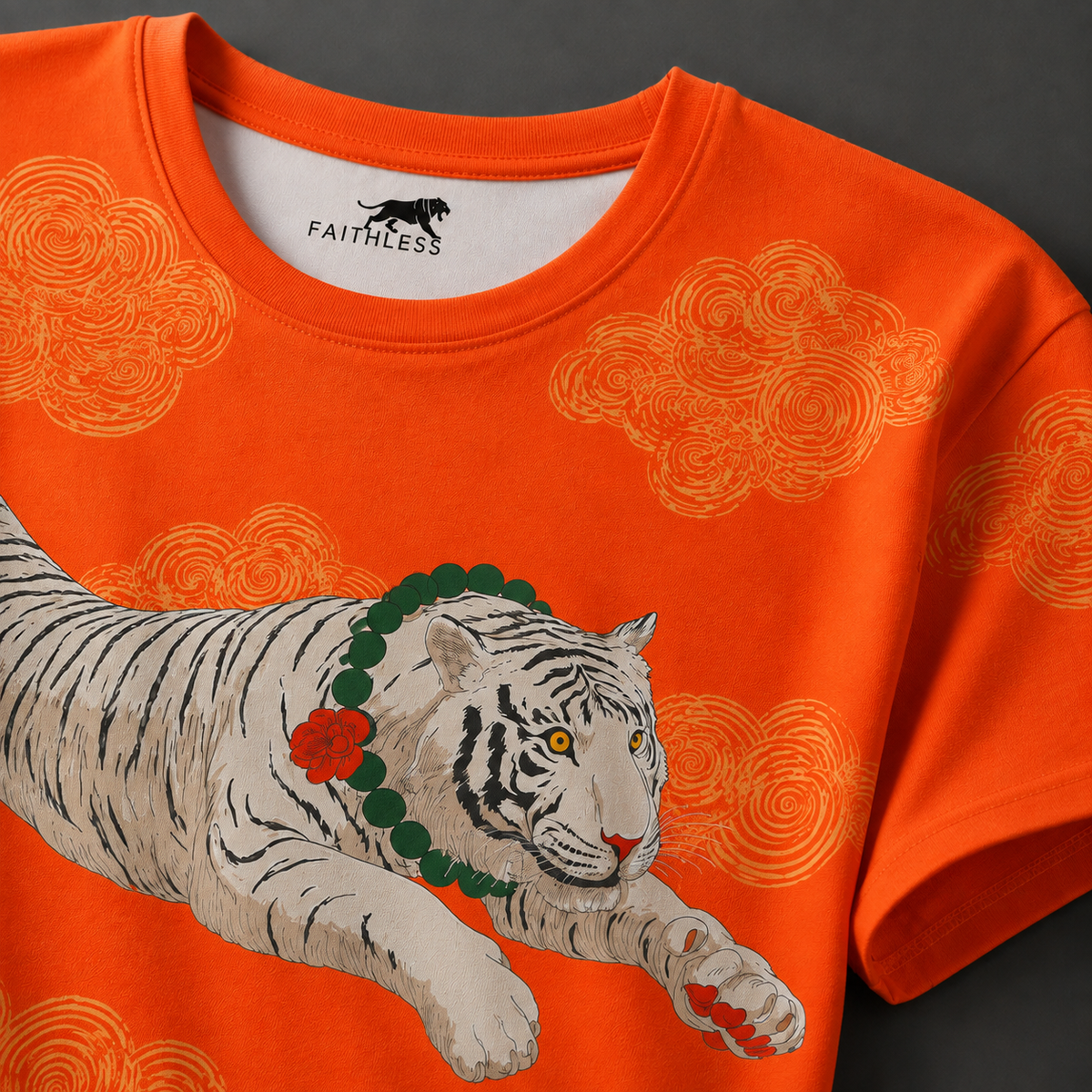 Mystic Tiger Cloud Oversized Graphic T-Shirt