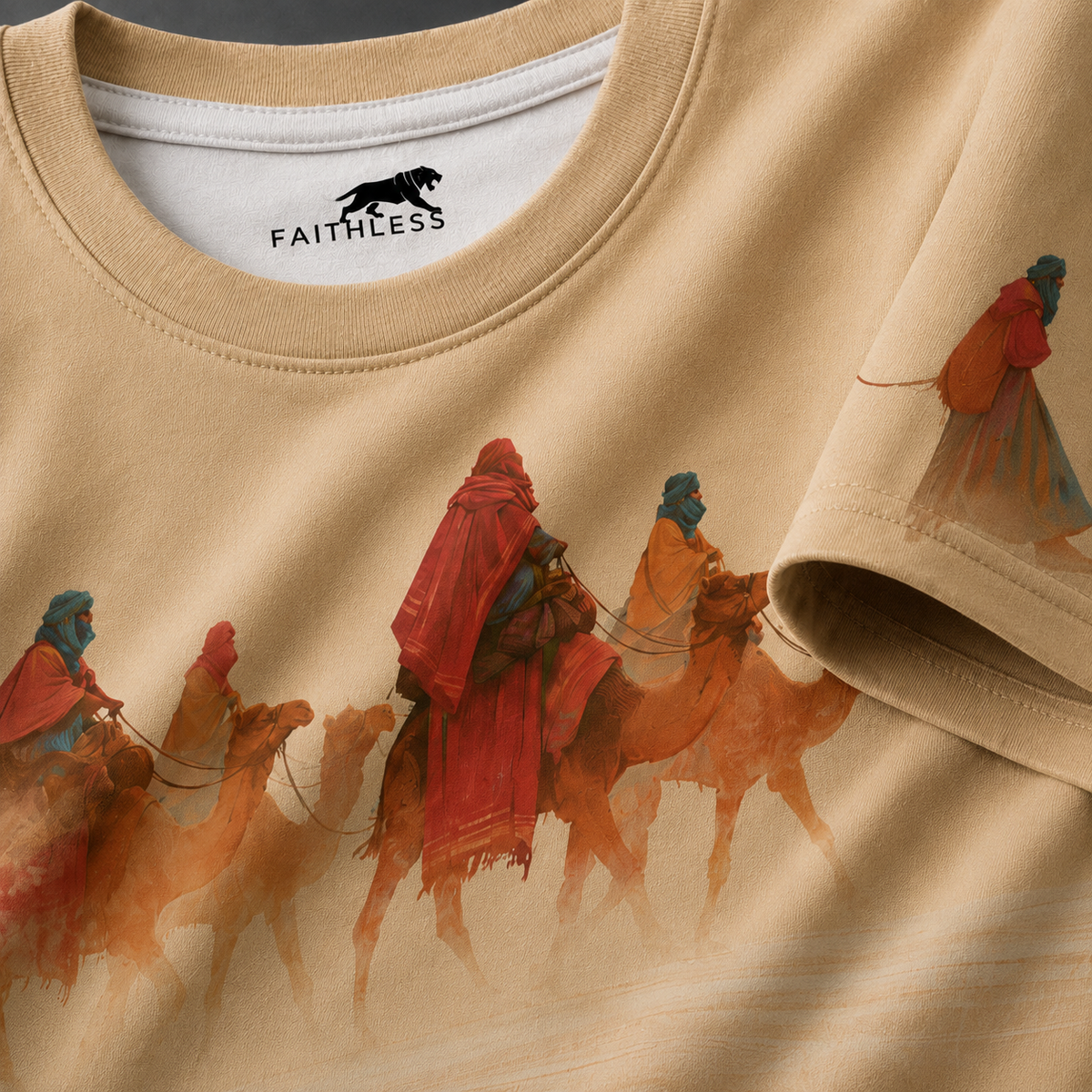 Desert Caravan Oversized Graphic T-Shirt