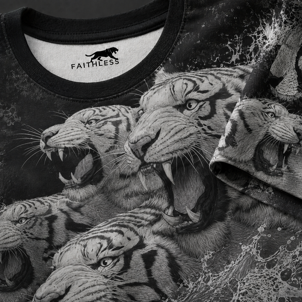 Fierce Tiger Graphic Streetwear T-Shirt