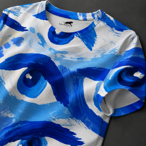 Blue Evil Eye Regular T-Shirt